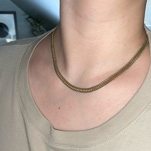 18K Gold Plated Stainless Steel Chain Waterproof